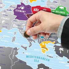 Auto karta srednje europe karta. Greb Mapa Evrope Siva Gift Shop Pokloni Com Srbija