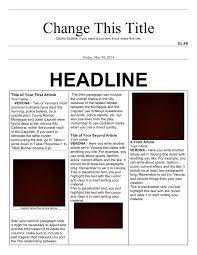 Daily newspapers) or of a specific topic (e.g. Newspaper Article Template In Word And Pdf Formats