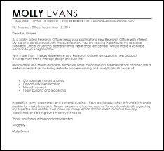 I can use my synthetic chemistry . Research Officer Cover Letter Sample Cover Letter Templates Examples