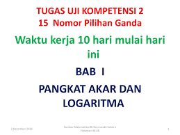 Uji kompetensi 6 pilihan ganda. Tugas Uji Kompetensi 2 15 Nomor Pilihan Ganda Ppt Download