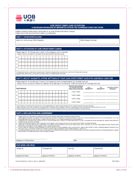 Uob Card Activation Fill Online Printable Fillable Blank Pdffiller