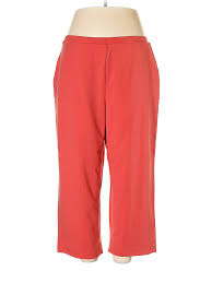 Details About Susan Graver Women Red Casual Pants 1x Plus