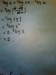 Maybe you would like to learn more about one of these? 3 Log 6 3 Log 54 3 Log 36 Brainly Co Id