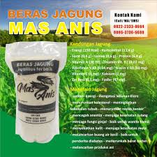 Umumnya hanya da 6 menu yang ada dalam porsi ini. Beras Jagung Mas Anis Shop