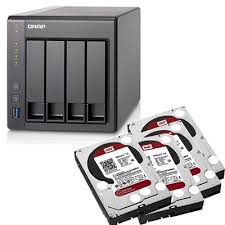 Purchase your qnap nas products from qnapdirect! Qnap Ts 451 4 Bay 16tb Network Attached Nas Storage W 4 X 4tb Wd Red Hard Drive 2gb Ram