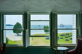 We had a room overlooking the lake and it was so beautiful. Staights Of Mackinac Taken From Hotel Iroquois Mackinac Island Mi Places Picked By Brani