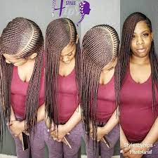 Swipe Left Sidepartthreelayerfeedinwrapbraids Without Plaits Edges Laid With Misfitcollectio African Hair Braiding Styles Hair Styles Black Girl Braids