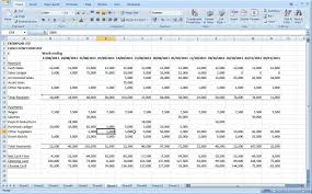 Cash Flow Projection Sample Monthly Forecast Template Excel