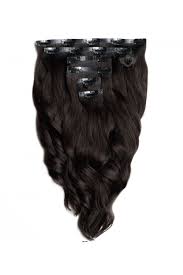 Cleopatra clip in bangs dark brown (2) $54.99. Brown Black Elegant 14 Silk Seamless Clip In Human Hair Extensions 120g Foxy Locks