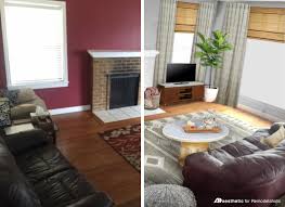 Remodelaholic real life rooms neutral living room with a. Remodelaholic Real Life Rooms Neutral Living Room With A Burgundy Couch