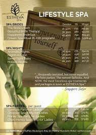 Spa Packages Singapore Best Luxury Spa Treatments Estheva Spa Luxury Spa Treatment Spa Packages Spa Menu