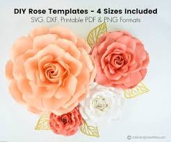 I love all kinds of flowers, especially paper flowers and they are so easy to make. Giant Paper Roses Ella Style Extra Large Large Medium And Small Sizes Paper Flower Template Paper Rose Template Flower Template