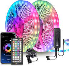 I plan to install 10m 12v 60/m rgbww addressable led strip. Amazon Com Nexillumi 65 6ft Led Lights For Bedroom Music Sync Color Changing Rgb Led Strip Rope Lights 44 Key Remote 5050 Rgb Led Light Strips App Remote Mic 3 Button Switch Home Improvement