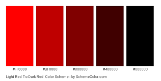 The many shades of red are some of the most evocative colors out there, both psychologically and linguistically. Light Red To Dark Red Color Scheme Black Schemecolor Com