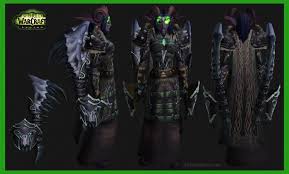 Yellow bar is pain, green/red bar is health. World Of Warcraft Transmogrification Wowtransmogsets Black Vengeance Demon Hunter