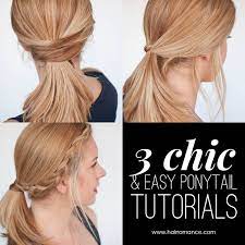 Easy and quick ponytail hairstyles for work. 3 Chic Ponytail Tutorials To Lift Your Everyday Hair Game Hair Romance