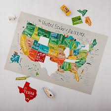 Melissa And Doug All American Usa Floor Puzzle Melissa And Doug Kids Bean Bags Crate And Barrel