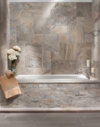 Travertine is porous, but it can handle all that bathroom moisture. Brushed Travertine Bath Traditional Bathroom Atlanta By Floor Decor Houzz