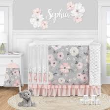 Shabby chic is such a lovely look and it is one that is really becoming quite popular for home décor, particularly bedroom décor. Grey Watercolor Floral Girl 4pc Nursery Crib Bedding Set Blush Pink Gray White Shabby Chic Rose Flower Polka Dot Farmhouse Overstock 31785128