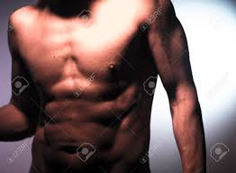 Nude Sporty Slim Attractive Muscular Fit Male Model Man Naked With Natty,  Aesthetic, Natural Body. Stock Photo, Picture and Royalty Free Image. Image  82408677.