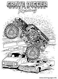 The spruce / wenjia tang take a break and have some fun with this collection of free, printable co. Grave Digger Monster Truck Racing Coloring Pages Printable