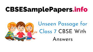 This reading comprehension worksheet is perfect for beginner level readers and helps kids develop this important. Unseen Passage For Class 7 Cbse With Answers Cbse Sample Papers