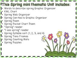 Spring A Mini Thematic Unit