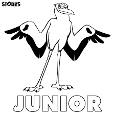 Storks Printable Coloring Pages Storks Movie Coloring Pages Stork