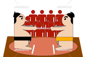 紙相撲 イラスト素材 [ 7114050 ] - フォトライブラリー photolibrary