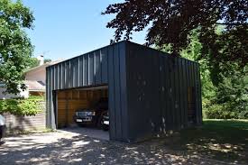 Garage Contemporain Garage Moderne Maison Traditionnelle Chaumiere