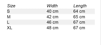 Liquorbrand Size Chart