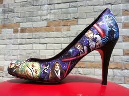 Gs Fashion Custom Hand Painted Star Wars Heels Star Wars Shoes Heels Diy Heels