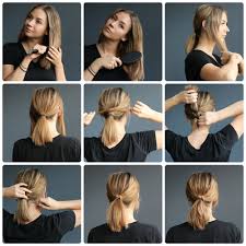 Check out these 20 incredible diy short hairstyles. New Photos Ponytail Hairstyle Short Thoughts A Ponytail Does Not Only Should Be A Hair You Desire Towards T Hair Styles Short Hair Ponytail Short Hair Tutorial