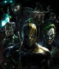 Who S Your Favorite Batman Villain Art By Francescomattinaart Batman Deathstroke Thejoker Scarecrow Deathstroke Comics Dc Comics Artwork Comic Villains
