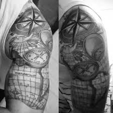 Black And White Ocean Sleeve Tattoo Designs Popular Tattoos And Their Meanings Full Sleeve Tattoos Half Sleeve Tattoos For Guys Tattoo Sleeve Men