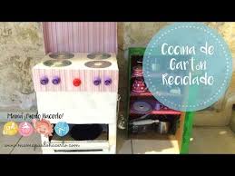 Reciclar cajas de zapatos cajas de carton manualidades. Cocina De Carton Reciclado Youtube