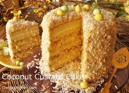 Image result for Two Layer Custard Cake