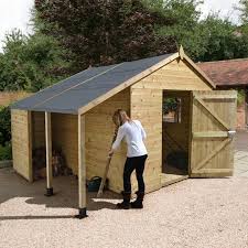 10x8 Wood Shed Building A Shed Buy Shed Shed With Log Store