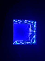 blue led infinity mirror etsy infinity mirror led infinity mirror blue led