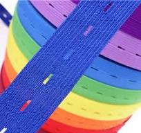 Waist Beads Elastic Band With Holes Elastic Band Button Elastic Button  Holes Sewing Elastic Bands With Buttonhole,Black Kids Waist Adjuster