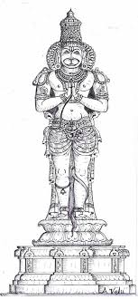 Hanuman Sketch For Making Sculpture South Indian Style Hinduism Art Indian Art Paintings Indian Sculpture