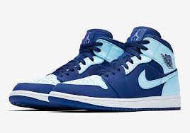 Air Jordan 1 Mid Ice Blue 554724 400 Sneakernews Com Sneakers Men Fashion Air Jordans Girls Wearing Jordans