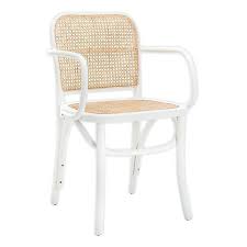 Safavieh Keiko Cane Dining Chairs In White Natural Bed Bath Beyond White Dining Chairs Solid Wood Dining Chairs Dining Chairs