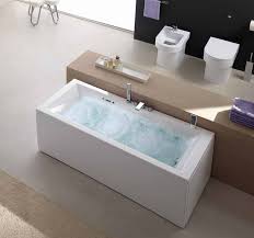 They're installed adjacent to three bathroom walls and are finished with an apron front. Jacuzzi Modern Bathtubs Novocom Top