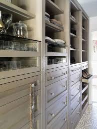 Homecho bathroom floor storage cabinet, wood linen cabinet with doors and adjustable shelf, kitchen cupboard, free standing organizer for living room entryway home office, ivory white. Gray Wash Closet Cabinets With Pull Out Shoe Shelves Transitional Closet