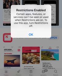 Restrictions Enabled Apple Community