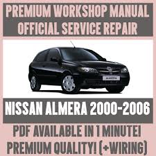 Check spelling or type a new query. Workshop Manual Service Repair Guide For Nissan Almera 2000 2006 Wiring Ebay