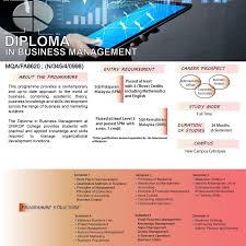 Diploma In Business Management Mqa Fa8620 N 345 4 0998 Manajemen Bisnis