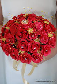 Asian Wedding Flowers Red And Gold Brides Bouquet Red Rose Bridal Posy Wedding Flowers Uk Red Wedding Flowers Red Bridal Bouquet Gold Wedding Bouquets