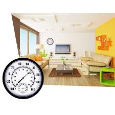 It even comes in 5 decorative options, so you can match your deck furniture. Gohope 10 Premium Large Wall Thermometer Hygrometer Indoor Outdoor For Patio Pool Kitchen Garden Wall And Room Decorative Walmart Canada